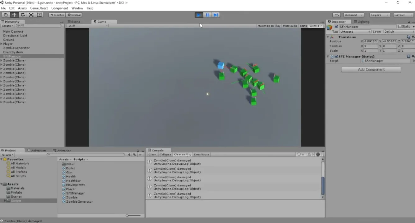 Our free game-development course on YouTube